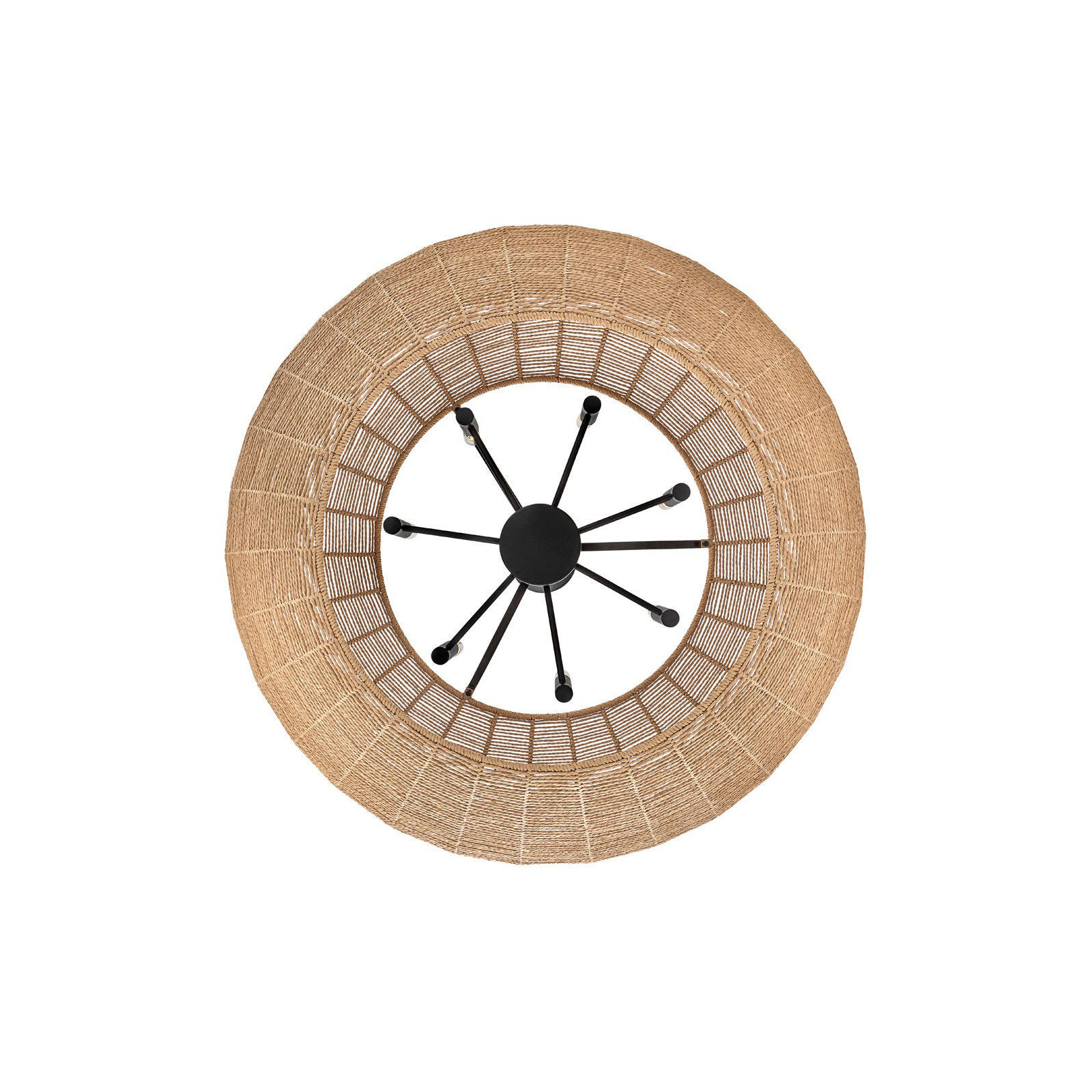 Ariza 5 - Light Metal Chandelier, Black/Brown
