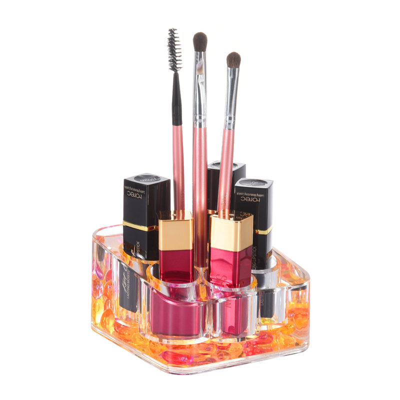 Acrylic 6 Compartment Makeup Organizer