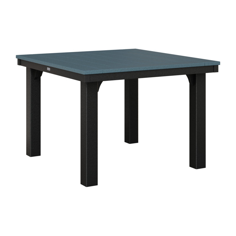 Homestead Outdoor Square Dining Table, Antique Mahogany, Black