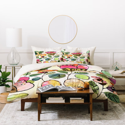 Polyester Floral Duvet Cover
