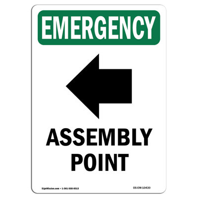 Assembly Point Emergency Sign