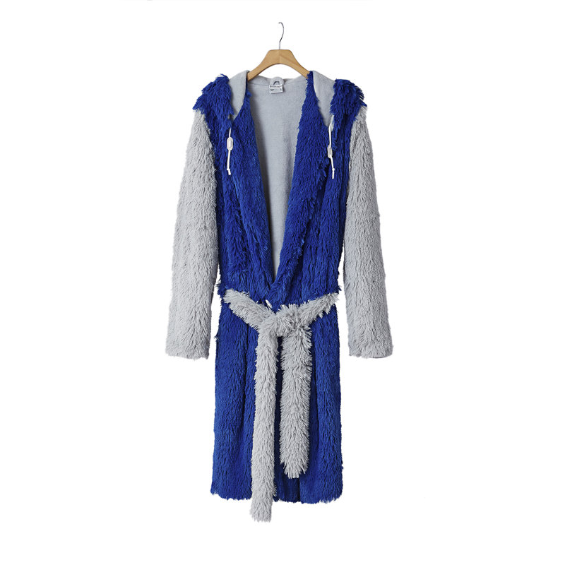 Peignoir polaire Brotoga, po, Bleu / Rouge