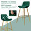 Ensemble de 2 tabourets de bar 26 po Green-1003511800-986856472