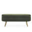 Banc de rangement 43,5 po x 16 po x 16 po - Pieds en bois d'hévéa