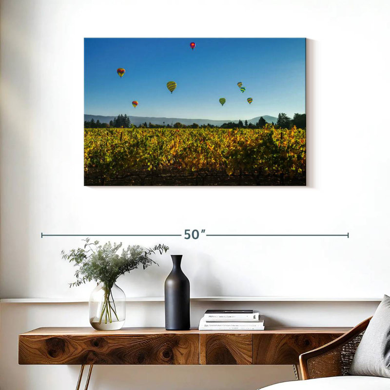 Alvord Napa Hot Air Balloons Fair, 24" H x 36" W