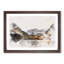 Maroon Bells Mountains in Colorado Watercolour - Picture Frame Graphic Art Print-56739074-56739071