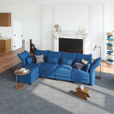 Refiye 5 - Piece Upholstered Flexible Modular Sofa, Seats with Storage