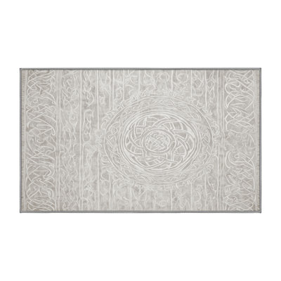 Tapis gris lavable à la machine