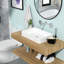 Lavabo vasque de salle de bain en céramique 24X16 - Surface lisse et durabilité Allure rectangulaire contemporaine-882527216
