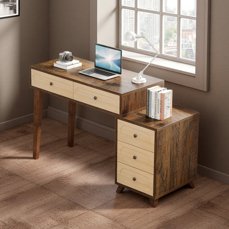 Writing Table With Drawers,Computer Desk,Computer Desk