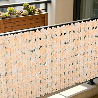Artificial Hedge  Fence   Expandable Faux Leaf Screen Panel   Decorative  Wall For Balcony