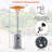 50,000 Btu Patio Heater With Wheels Round Table Design & Stainless Steel Burner-106976680