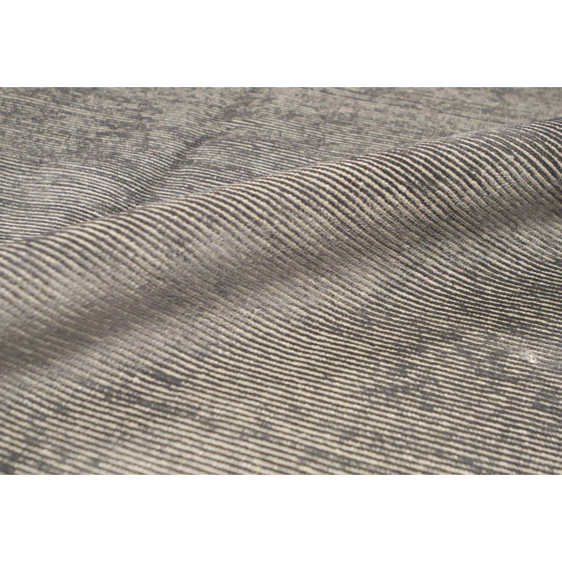 One-of-a-Kind Himalayan Hand-Knotted High-Quality Gray/Green Area Rug