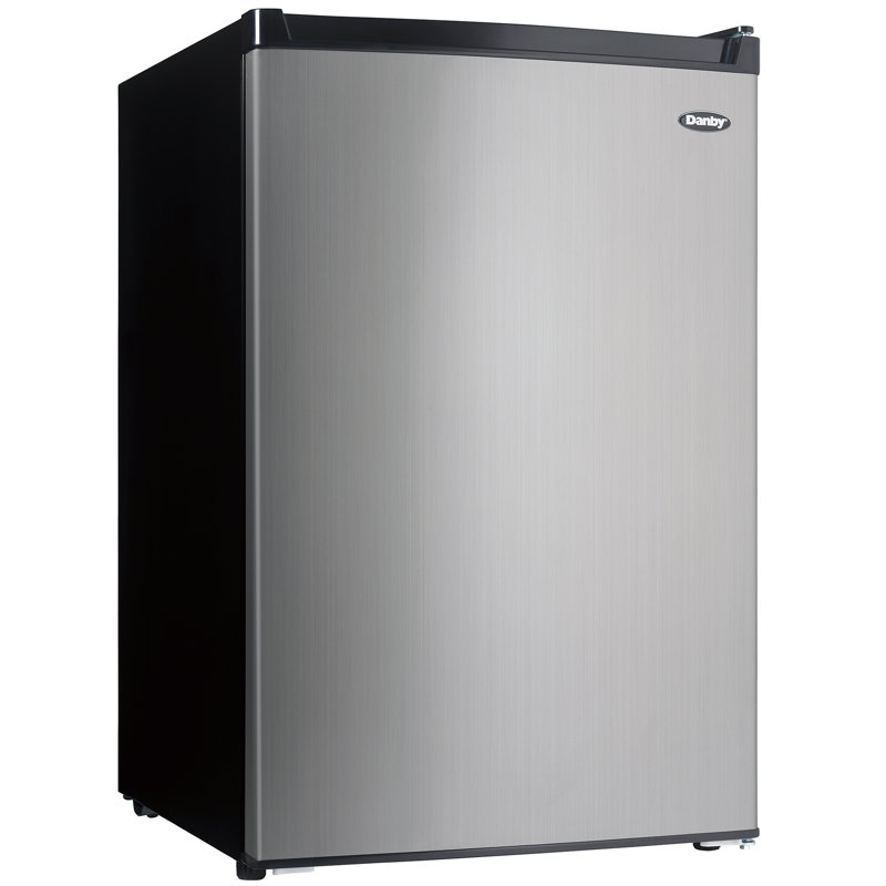 Danby 4.5 cu. ft. Stainless Steel Compact Refrigerator with True Freezer