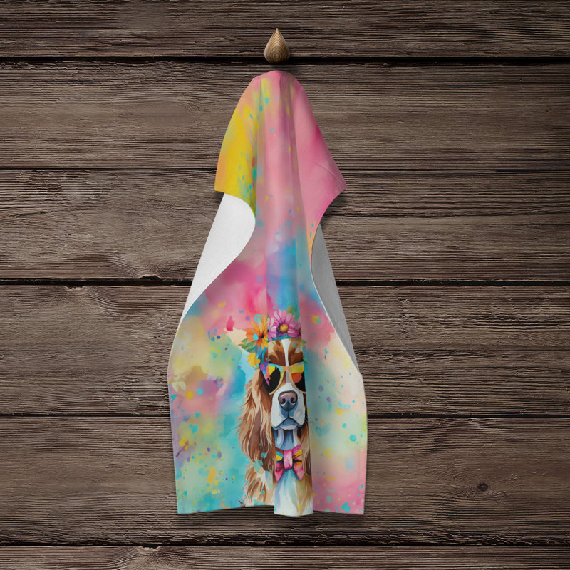 Serviette de cuisine Cavalier Spaniel Hippie Dawg