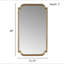 Miroir mural festonné en bois