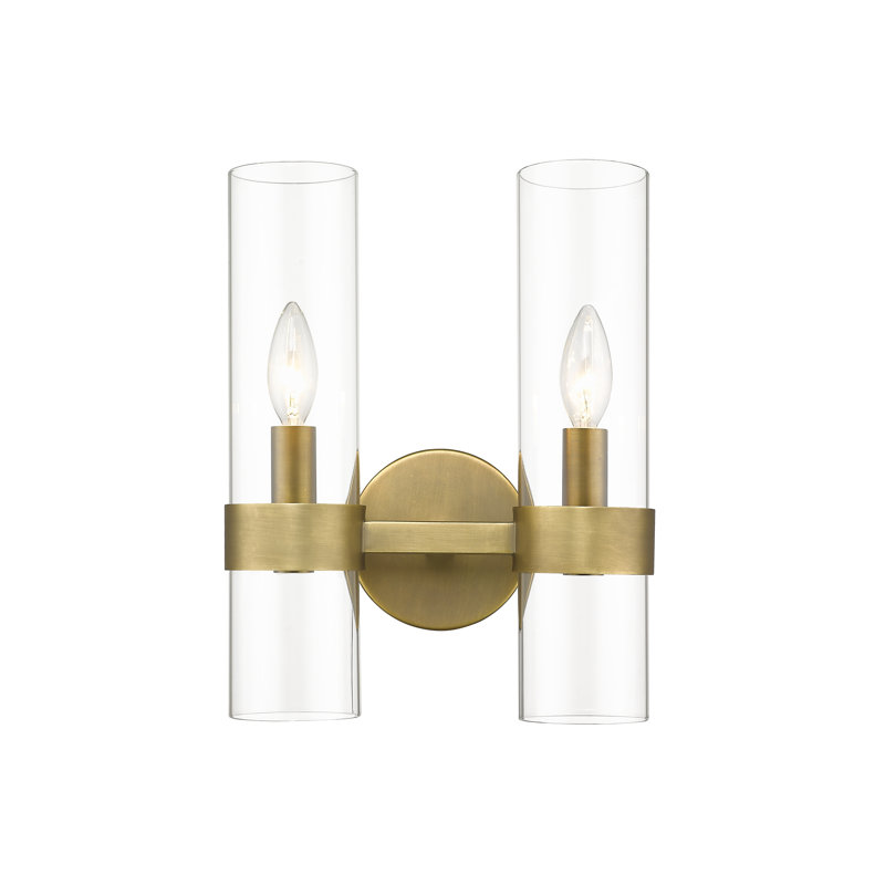 Jaimi-Lee Iron Candle Wall Light, Rubbed Brass