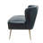 Euclid 47'' Modern Faux Leather Armless Loveseat with Channel Tufted Back-69469923