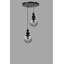 Lustre en métal élégant, finition grise et noire, hauteur réglable de 31,5 à 63,0 pouces | 2 x douilles E27, 40 W maximum | Diamètre: 9,8 po, plaque de base: 9,8 po x 1,2 po | Éclairage élégant pour la salle à manger et l'espace de vie, design moderne-1054004436-1054004437-1054004441