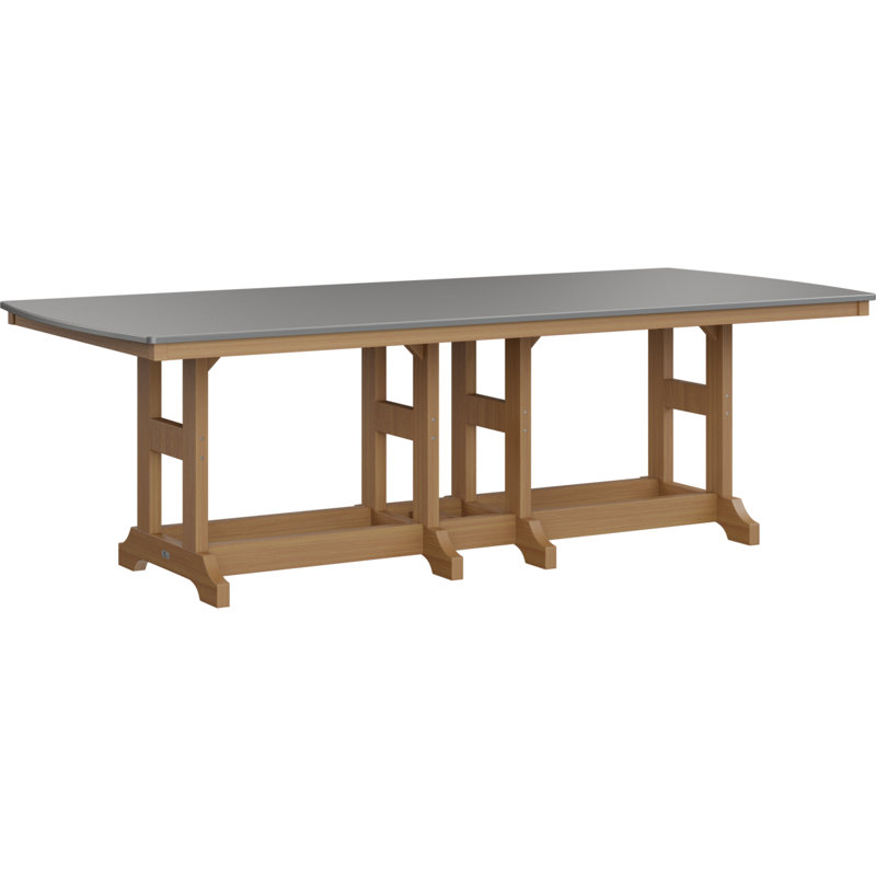 Table de salle à manger rectangulaire 96 po Berlin Gardens Garden Classic, H 30,87 po x l 96 po x P 44 po, Teck naturel