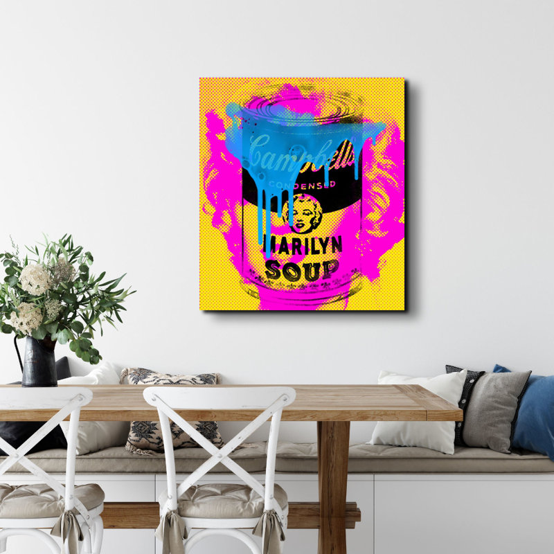 «Marilyn Soup» par Stephen Chambers, impression sur toile tendue, L 15 po x H 15 po