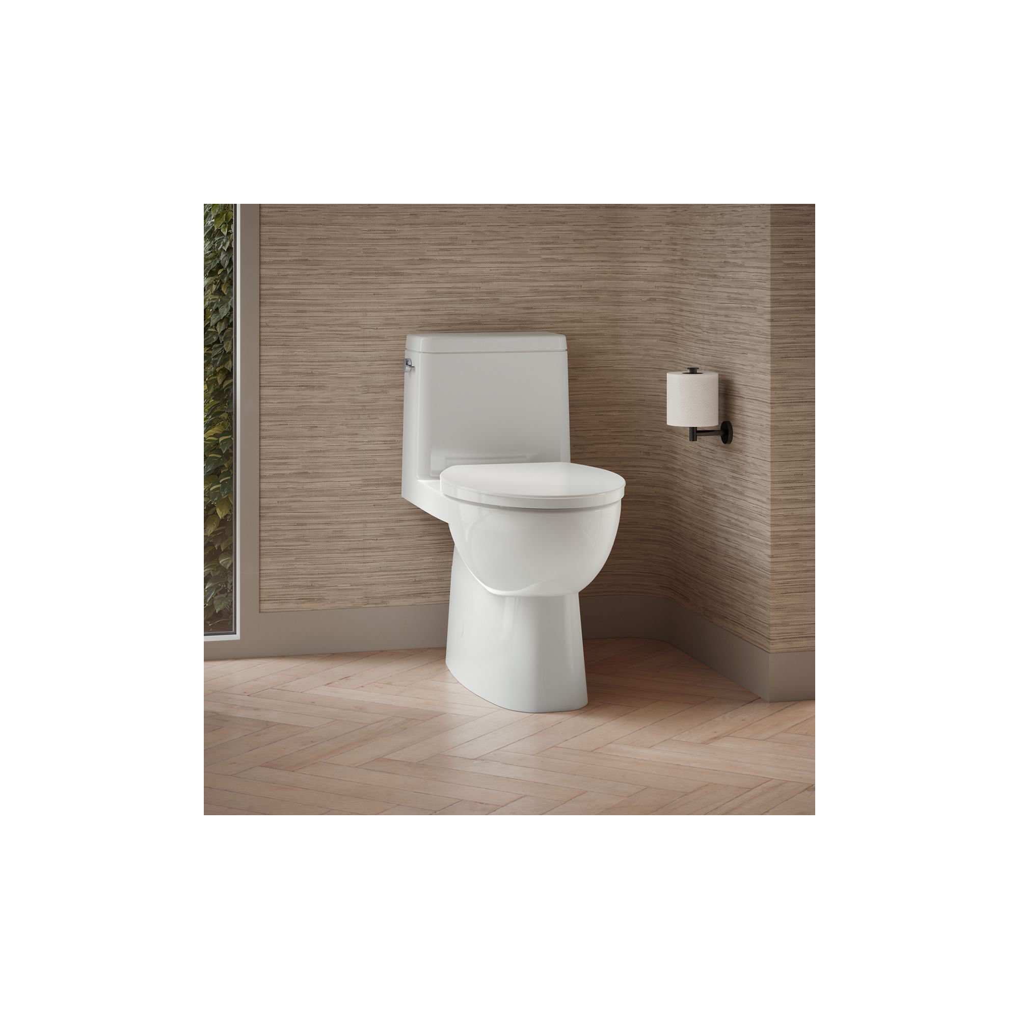 Reach 1.28 GPF Water Efficient Elongated Toilet, White