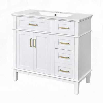 Bathroom Vanity with Ceramic Sink