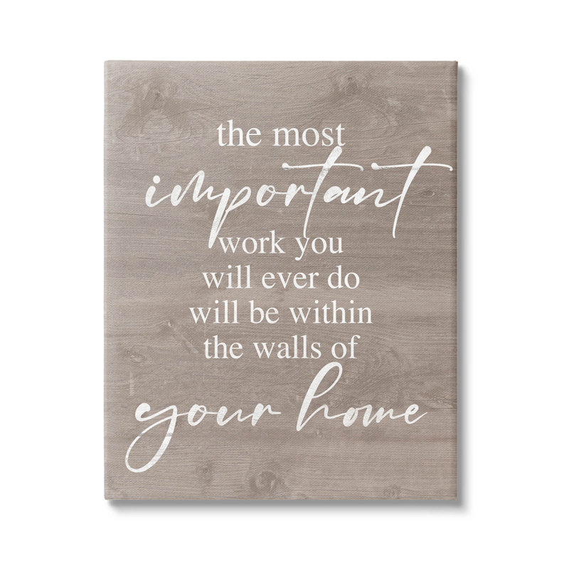 «Most Important Work You Ever Do Expression» par Lil 'Rue, H 20 po x l 16 po x P 1,5 po