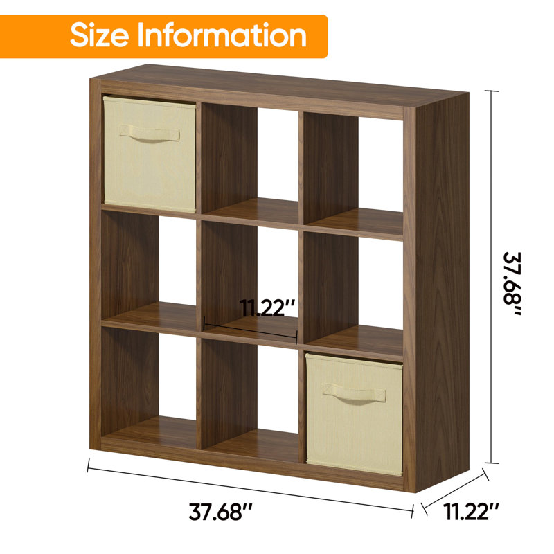 Storage Bookshelf - Multifunctional Display Shelf for Living Room, Bedroom & Home Office, Classic Oak, 1 Pack