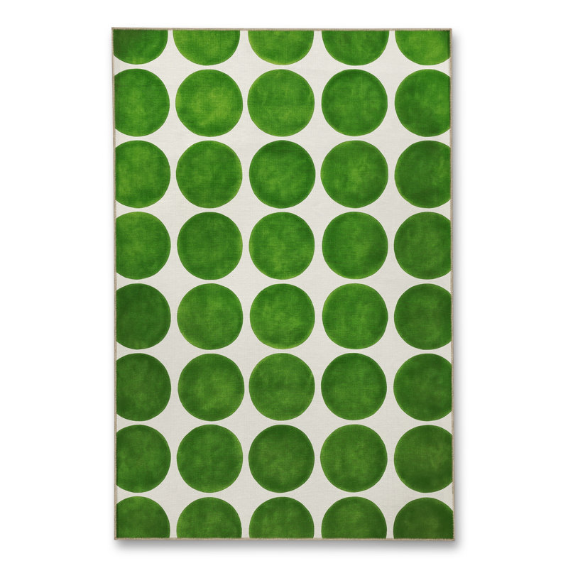 Tapis tissé orange Mosso, 4'11" x 7'7"