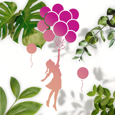 Reusable Balloon Painting Template Plastic