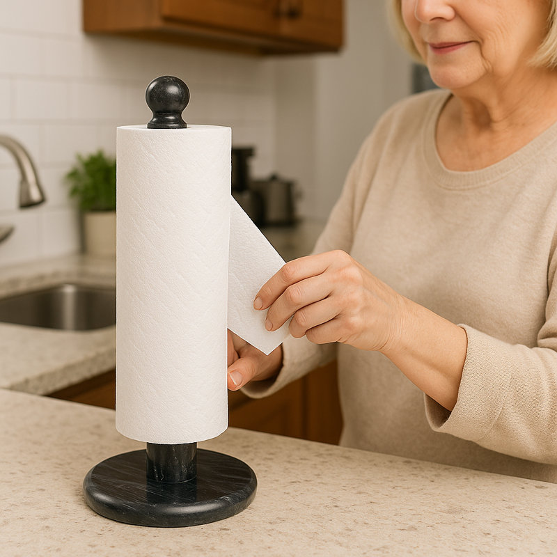 Marble Paper Towel Holder