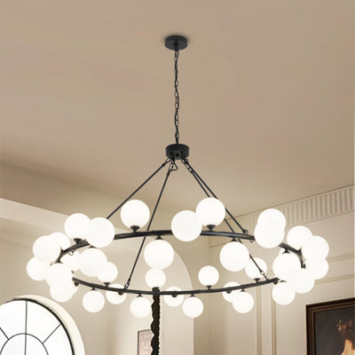 36-light Chandelier Modern Chandelier Wagon Wheel Chandelier Large Chandeliers For Dining Room