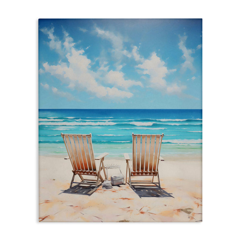Toile Adirondack Beach Chairs View, design par LSR Design Studio, H 20 po x l 16 po