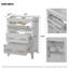 Ensemble de meuble-lavabo simple 24 po avec lavabo en céramique, ensemble de meuble-lavabo autoportant avec 3 tiroirs, cadre en bois massif, blanc-1493718426