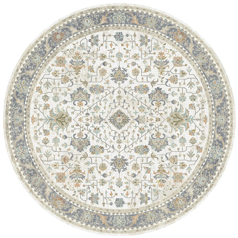 Tapis ivoire Zech, Rond 5 pi 3 po