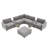 Chenille U Shaped Couch Set-1847087934