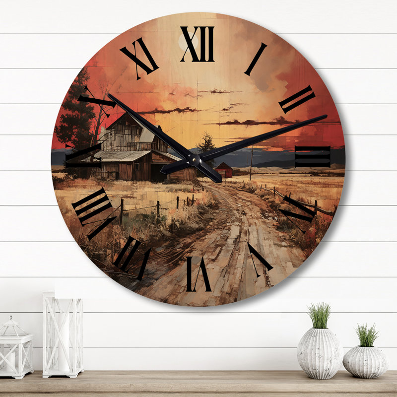 Horloge murale Barns, Grand