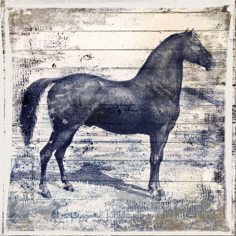 " Black Horse II " by Irena Orlov, 24" H x 24" W x 1.5" D