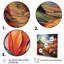 Orange Teal Netherlands Tulip Tapestry Rows - Landscapes Canvas Wall Art-1359648382-1551757141