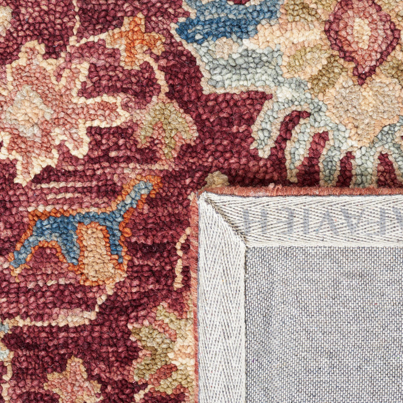 Southwest Hand Tufted 0.85 Wool 0.15 Cotton Southwestern Rug, Square 5'