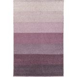 Bidan Wool Striped Area Rug in Purple