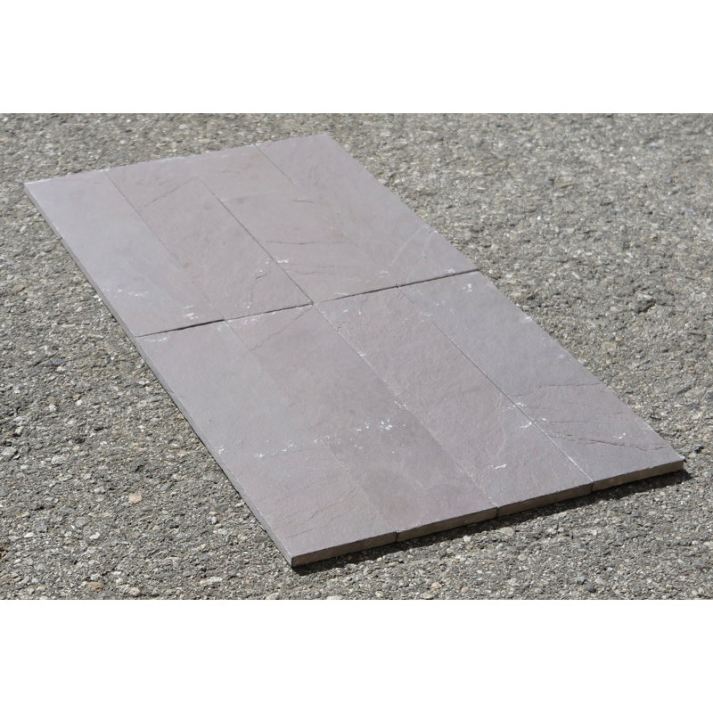 Carreau de mur et de sol en pierre ardoise prune 3 po x 12 po