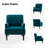 Jakub 28.5" W Velvet Tufted Polyester Armchair with Nailhead Trim-1928229876