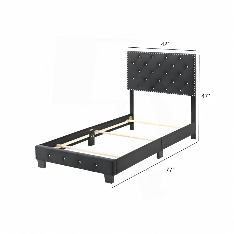 Lit simple chic noir pour chaque espace