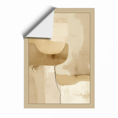 Soft Curves in Stillness Minimalist - Framed Print