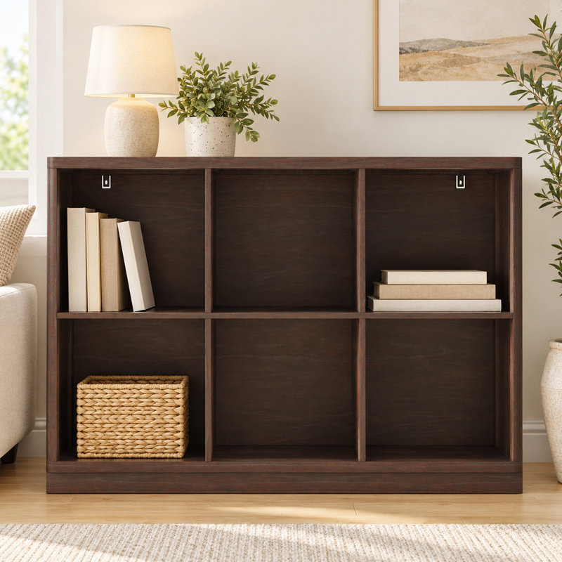 Cabinet and Shelves Bookcase, Cerisier