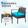 Ensemble de table bistro en rotin pour 2 personnes avec table et coussins