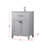 Harrison 24'' Single Bathroom Vanity with Engineered Marble Top-280724603