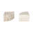 Latitude Run® Onyx Marble Semi Circle Bookends, Set Of 2, Luxurious Tan, Elegant Home Decor, Natural Marble Material, Perfect For Book Lovers And Office Desks.